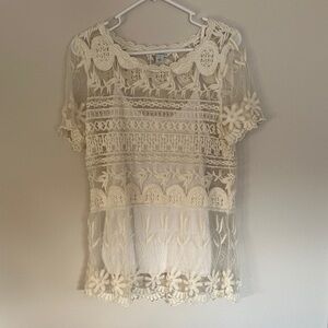 Sundance  Cream Lace Top